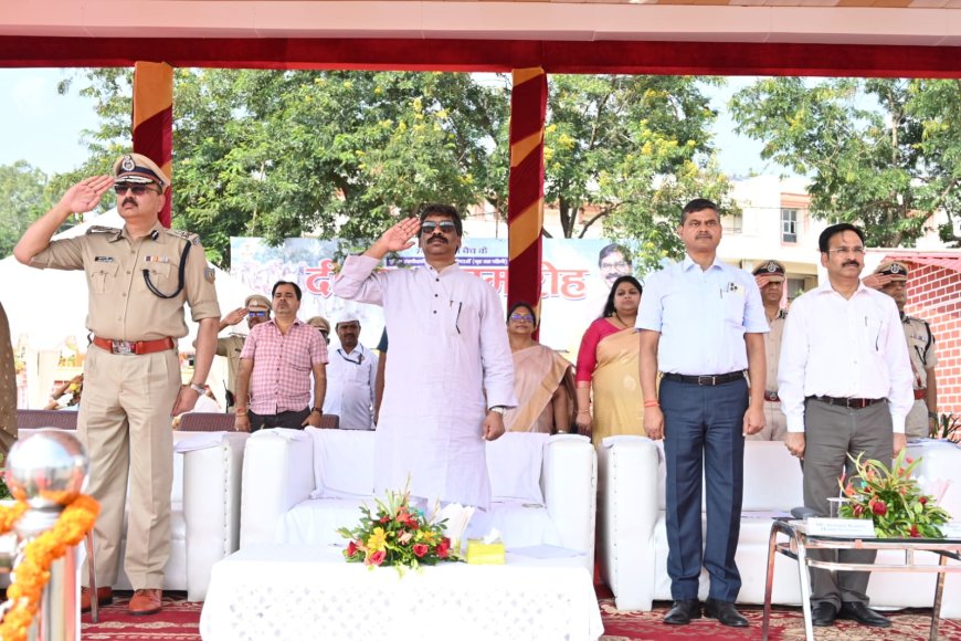 Jharkhand CM attends Police Academy Hazibbagh