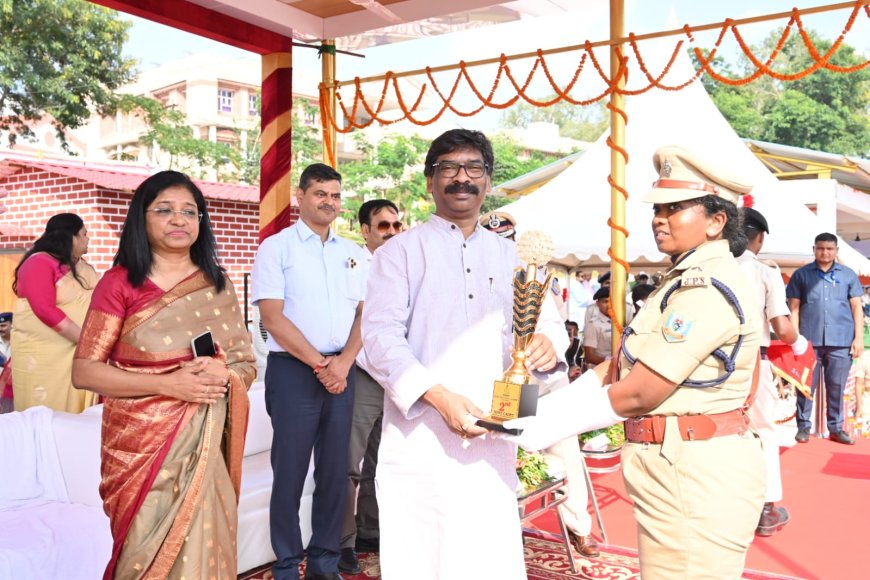 Jharkhand CM attends Police Academy Hazibbagh