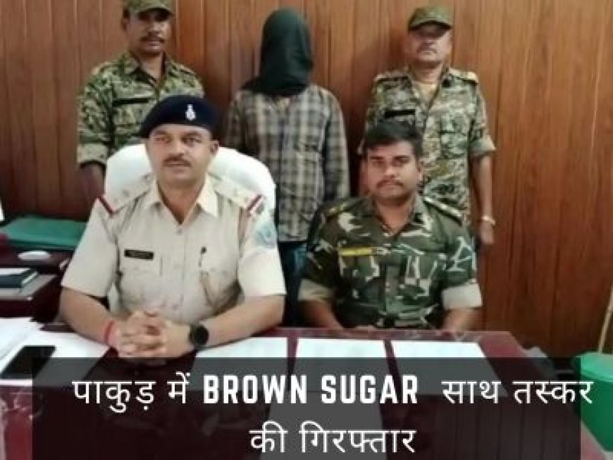 पाकुड़ में Brown Sugar  साथ तस्कर की गिरफ्तार