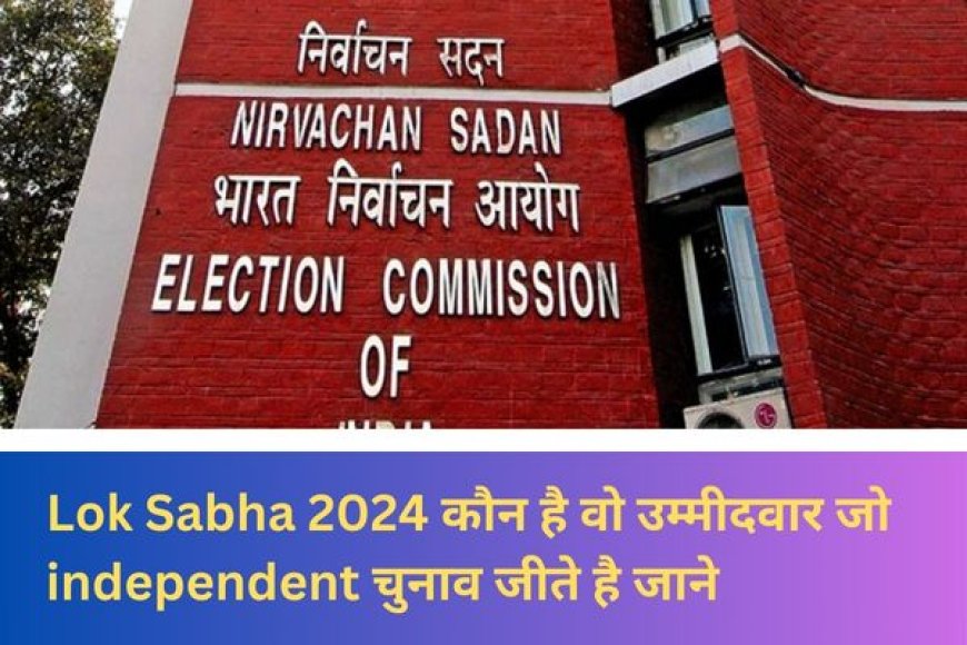 Lok Sabha 2024 कौन है वो उम्मीदवार जो independent चुनाव जीते है जाने